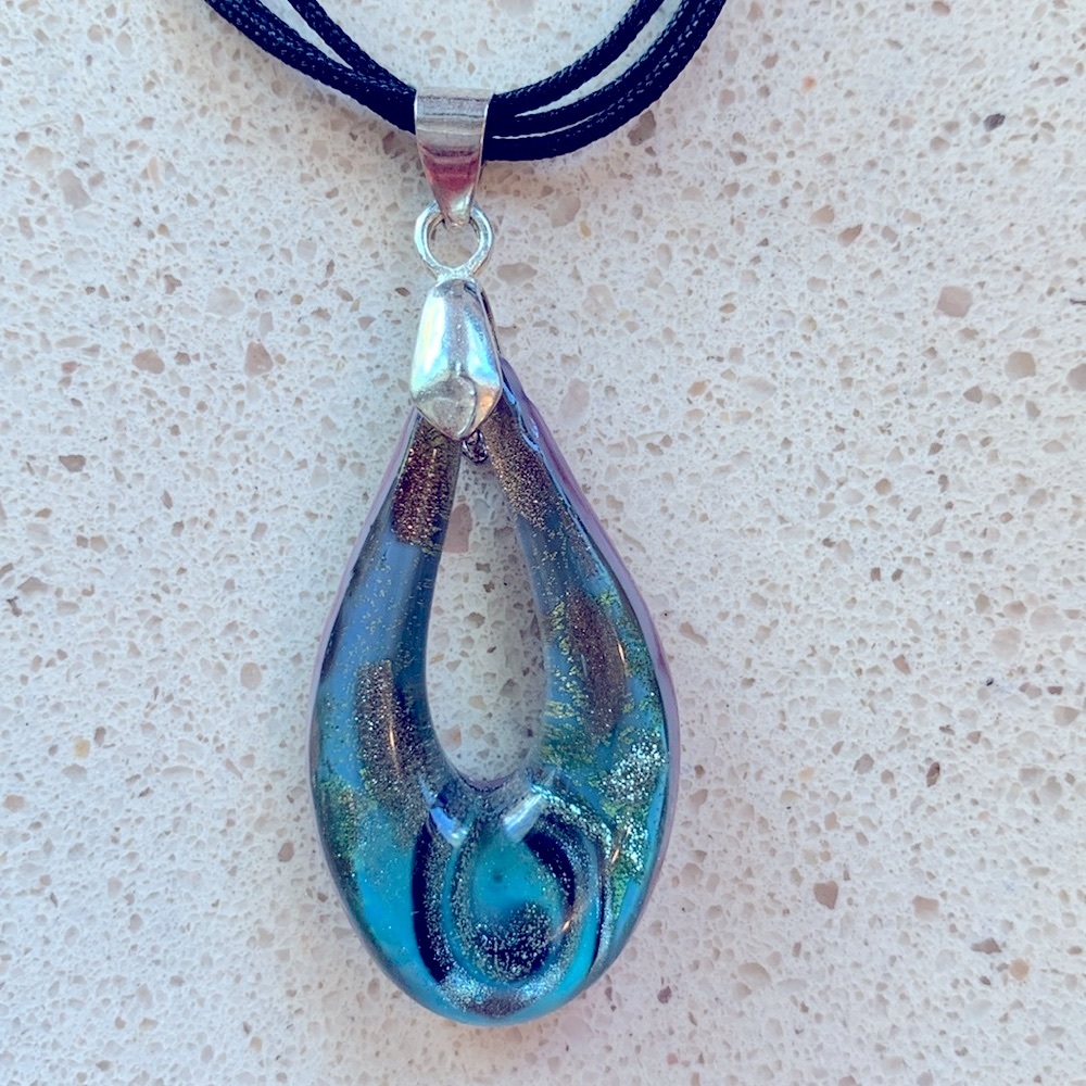 Murano Glass Pendant Necklace